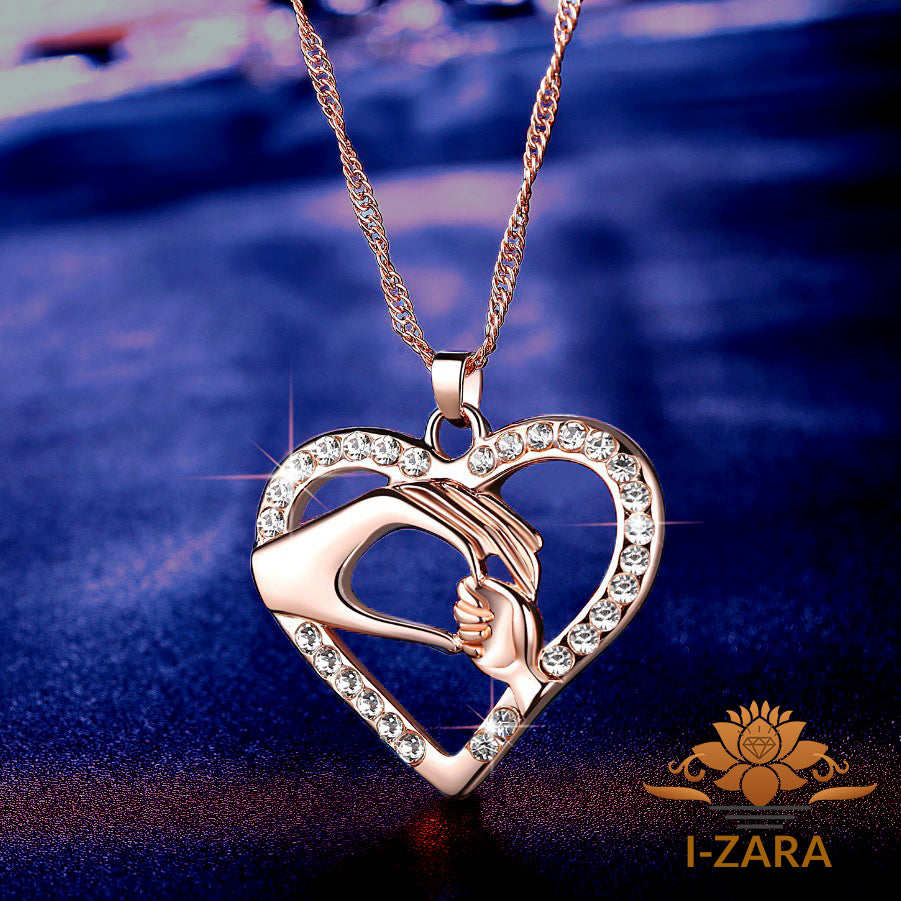 Rose Gold Heart Necklace Pendant Necklace I-ZARA